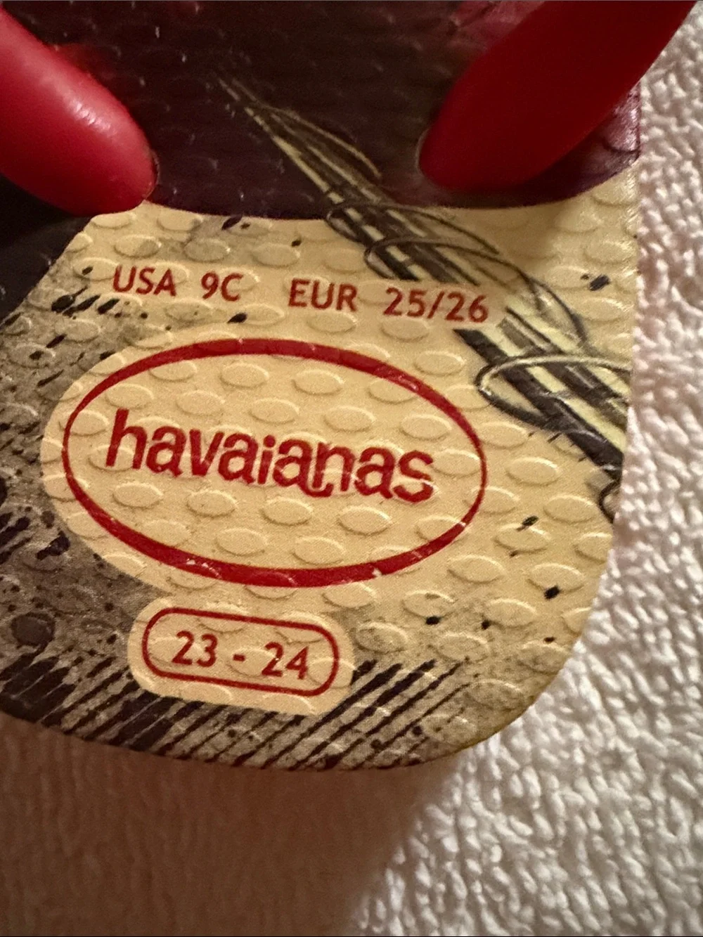 Havaianas Kids Red Spider-Man Graphic Flip Flops